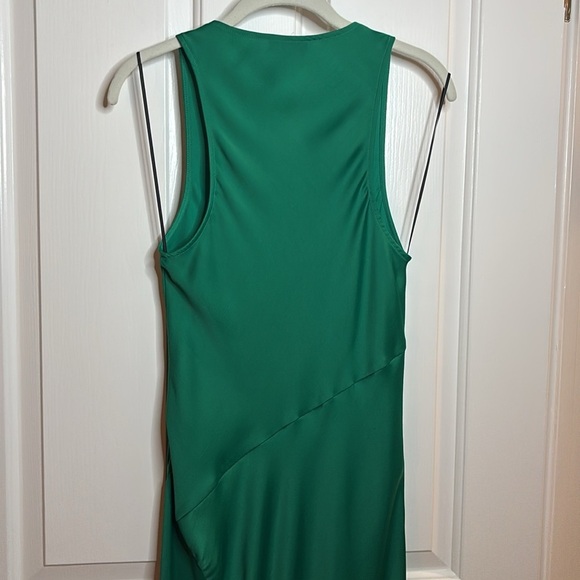 EUC RAG AND BONE Daisy Elegant Green Sleeveless bias cut Dress size 6 - Picture 5 of 9